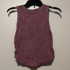 Women's Sleeveless Top in Distressed Purple